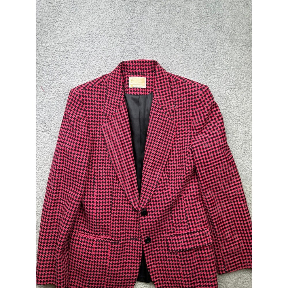 Pendleton Houndstooth pure Wool blazer size 8 ama… - image 2